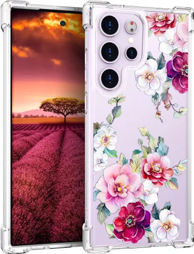 Miniatura 16 de Compatible con Samsung Galaxy S23 - Funda transparente para mujeres y niñas, diseño transparente (formas geométricas de arte abstracto)