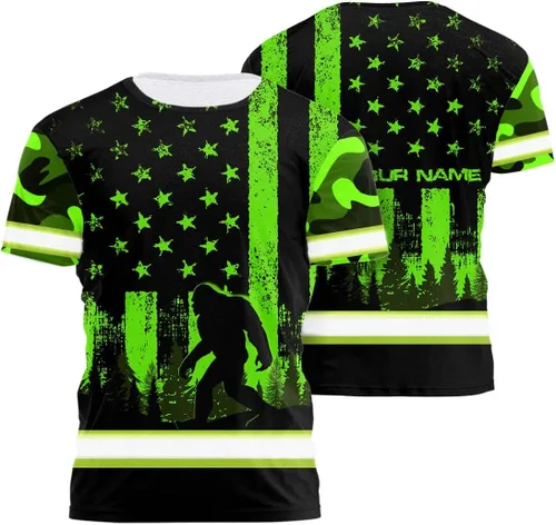 Miniatura 24 de Camiseta de alta visibilidad con bandera de EE. UU., con nombre personalizado, ropa de trabajo de seguridad reflectante, caminantes Calavera
