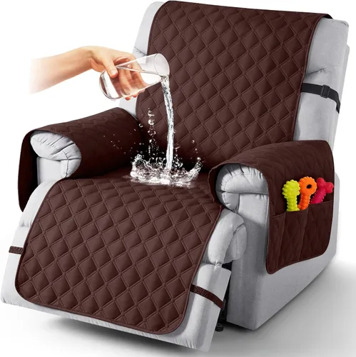 Miniatura 48 de TAOCOCO Fundas reclinables 100% impermeables, con correas para las piernas, funda de sofá reclinable reversible para silla reclinable, protector