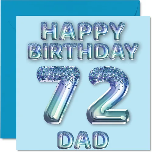 Miniatura 12 de Stuff4 Tarjeta de primer cumpleaños para niños, globo de fiesta con purpurina azul, tarjetas de feliz cumpleaños para niño de 1 año, nieto, hijo, 57