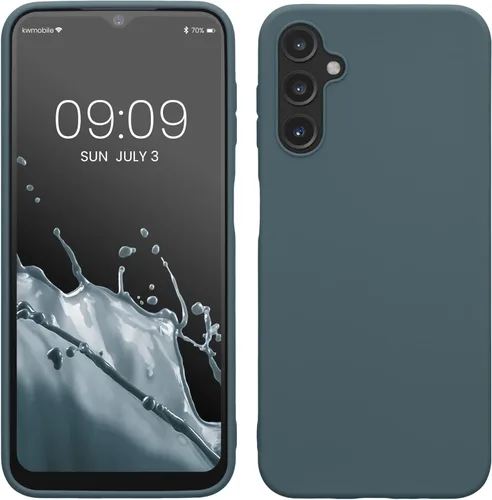 Miniatura 66 de kwmobile Funda compatible con Samsung Galaxy A23 4G / 5G - Funda de silicona TPU metálica suave y delgada - Rojo oscuro metálico