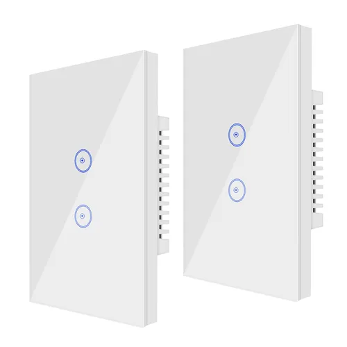 Miniatura 11 de Jinvoo Interruptor de luz táctil inteligente WiFi de pared, control remoto para teléfono inteligente, compatible con iOS y Android, con Alexa Echo