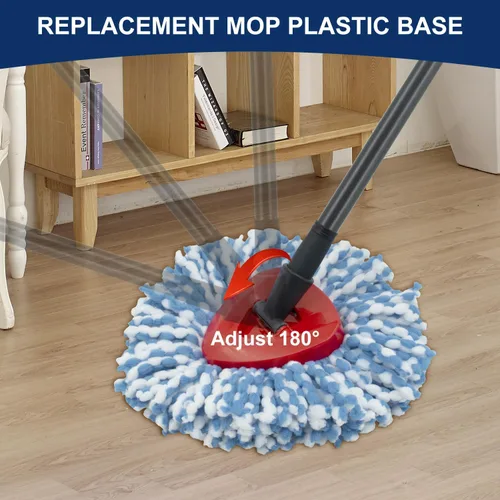 Miniatura 6 de Base de cabezal de repuesto para mopa giratoria compatible con el sistema de tanque 2 de Ocedar RinseClean Solo base de cabezal de repuesto