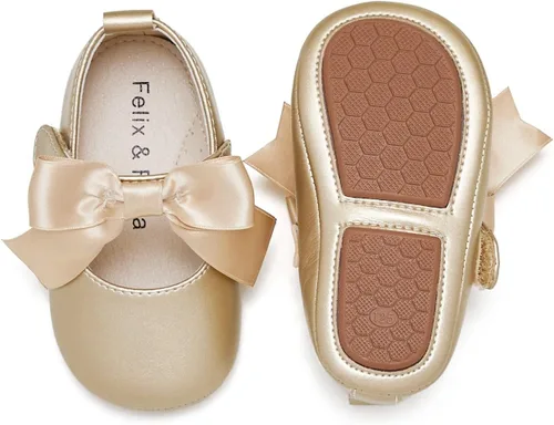 Miniatura 43 de Felix & Flora Zapatos de bebé de suela suave - Zapatos de bebé para caminar, mocasines, suela de goma, zapatos de cuna