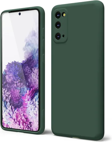 Miniatura 64 de oakxco Funda para teléfono Samsung Galaxy S21 Ultra con agarre de silicona líquida, bonita funda delgada y delgada de goma suave de TPU lisa