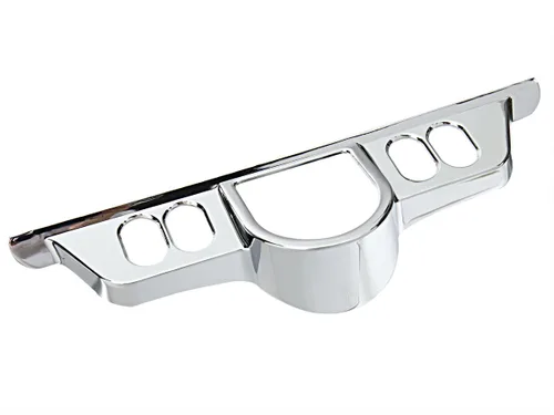 Miniatura 3 de Cubierta de acento para panel de instrumentos de interruptor cromado para Harley Touring 96-13 Electra Glide/Street Glide FLHX 06-13