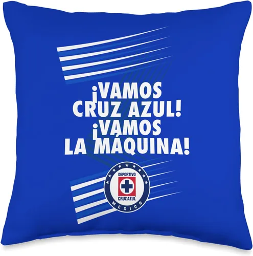 Deportivo Cruz Azul Azules - Almohada de 16 x 16 pulgadas, multicolor