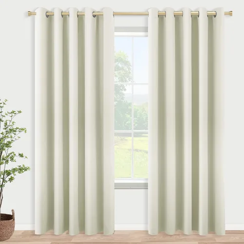 Miniatura 175 de Cortinas opacas de 72 pulgadas extra anchas para dormitorio, puerta corrediza de vidrio y patio, 2 paneles con ojales para oscurecer ventana grande
