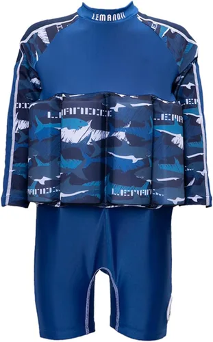 Miniatura 9 de Traje de baño de una pieza para bebés y niños con protección solar UPF 50+ para playa, piscina y juegos de verano para niños y niñas Dinosaurio azul
