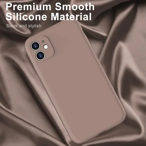 Miniatura 3 de DEENAKIN Funda compatible con iPhone 11 con protector de pantalla, silicona sedosa, funda de cámara mejorada, probada contra caídas de 16 pies