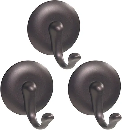 Miniatura 7 de iDesign York AFFIXX - Ganchos de almacenamiento autoadhesivos de plástico sin BPA, 2.3 x 2 x 1.5 pulgadas, bronce (paquete de 2)
