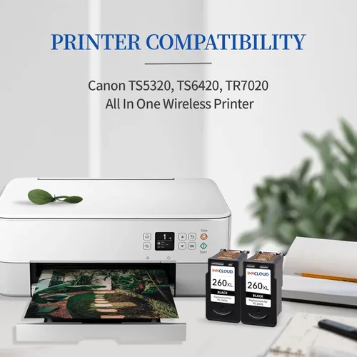 Miniatura 3 de Cartucho de tinta negra de repuesto 260XL para Canon 260XL PG-260 260 PG260 compatible con Canon Pixma TS6420a TS6420 TR7020a TS5300 TS5320 TR7020
