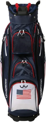 Miniatura 3 de Prosimmon Golf DRK - Bolsa para carrito de 14 vías, bandera de Estados Unidos