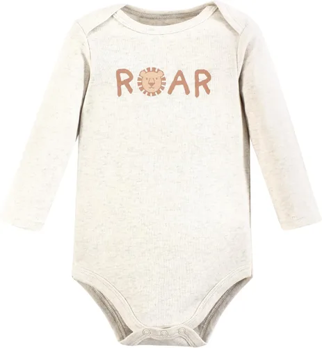 Miniatura 90 de Hudson Baby Body unisex de algodón de manga larga para bebé, leopardo rosa rojo