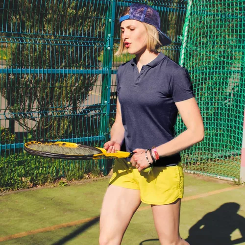 Miniatura 3 de Polo de golf para mujer, ligera, absorbe la humedad, manga corta, secado rápido, atlético, para tenis