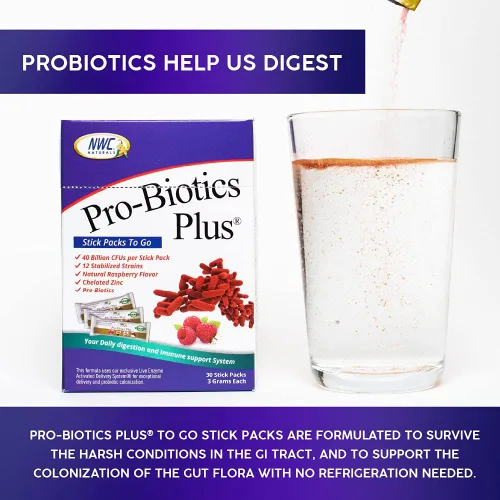 Miniatura 5 de Pro-Biotics Plus Stick Pack, On The Go Pro-Biotic Powder Packs para hombres, mujeres y niños, apoyo al sistema inmunológico, suplemento natural