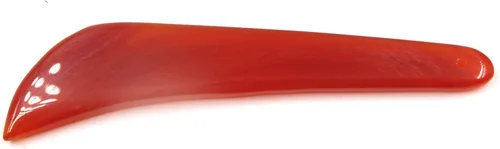 Miniatura 3 de Cuchillo de ágata roja de 4.3 in/4.3 "pulido bruñidor cuchillo de pulido borde artesanía joyería arcilla herramienta artesanal Rojo