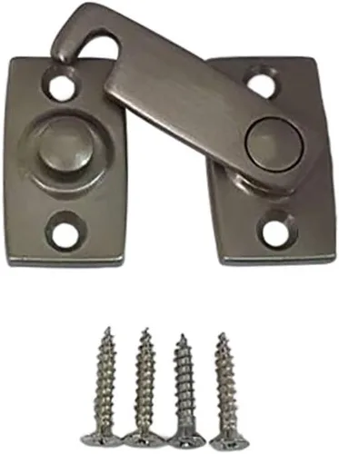 Miniatura 18 de QCAA Barra de obturador/pestillo de puerta de latón macizo, 7/8" x 2-3/32", latón pulido, paquete de 2, fabricado en Taiwán