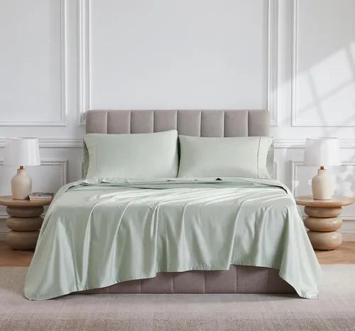 Miniatura 12 de Linen Closet Juego de sábanas de 1000 hilos de algodón egipcio de 4 piezas, 100% satén de algodón, ropa de cama de lujo con bolsillo profundo de 18