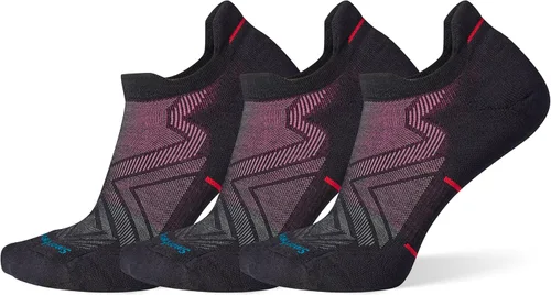 Smartwool Run Targeted Cushion - Calcetines de tobillo bajo para hombre Negro - paquete de 3