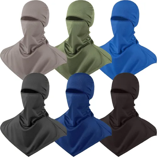 Miniatura 16 de Syhood 6 Pieces Balaclava Face Cover Breathable Long Neck Covers Summer Neck Protector for Men Sun Protection