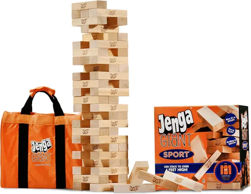 Miniatura 11 de Jenga Gigante - Bloques de madera dura - Se apilan hasta más de 3 pies - Licencia oficial - JS4