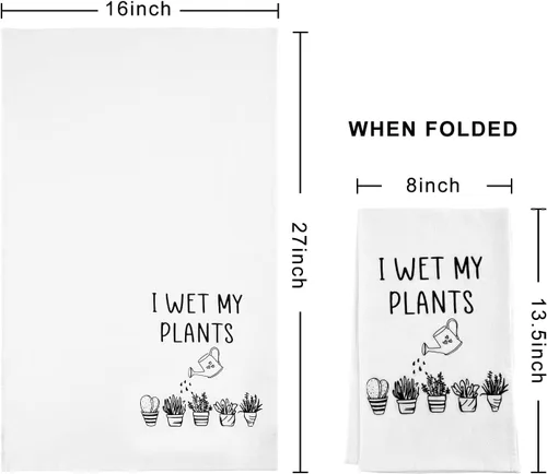 Miniatura 3 de Regalos de plantas Vastsea para mujeres jardineras - divertido juego de paños de cocina con plantas de 4, regalos únicos de casa para inauguración