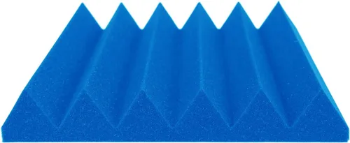 Miniatura 7 de Foam Factory Inc Paquete de 24 Paneles de Espuma Acústica de Color para Estudio Insonorización Cuñas Azulejos de Pared 12" X 12" X 2" (Azul)