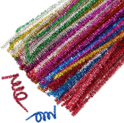 100 unidades de 10 colores para limpiar tubos, tallos de chenilla, limpiadores de tuberías para manualidades, limpiador de tuberías a granel para