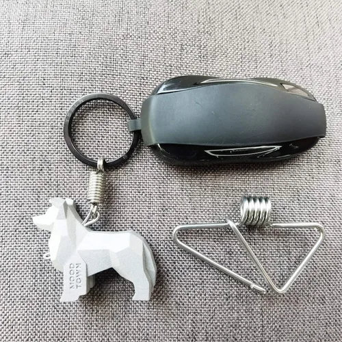 Miniatura 9 de MOODTOWN - Llavero de acero inoxidable hecho a mano