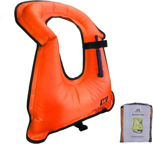 Miniatura 8 de WACOOL Chaleco inflable para buceo, natación, buceo, gran flotabilidad de hasta 220 libras, para adultos, jóvenes y niños