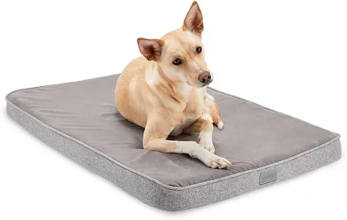 Miniatura 7 de Diggs Snooz - Cama para perros de espuma viscoelástica, almohadilla para jaula de perro de tamaño ideal, cama ortopédica de alta calidad para jaula