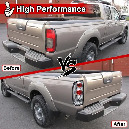 Miniatura 2 de Nixon Offroad Luces traseras para Nissan Frontier 1998 1999 2000 2001 2002 2003 2004, luces traseras halógenas de repuesto para automóvil, 1 par
