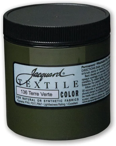 Miniatura 22 de Jacquard Pintura Textil 8 Oz Negro