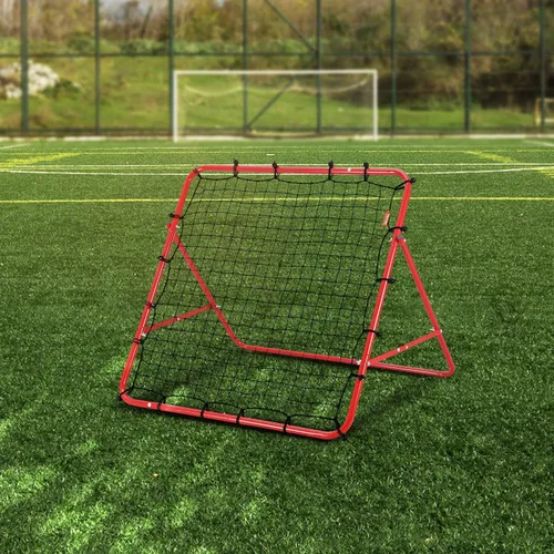 Miniatura 7 de VEVOR Red de rebote de fútbol, rebotador de portería de fútbol de ángulo de cambio rápido para control, práctica de pases, marco de hierro