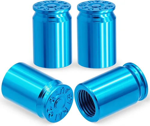 Miniatura 40 de Tapas de válvula de neumático, bala, aleación de aluminio, cubiertas universales a prueba de polvo para automóviles, SUV, camiones, bicicletas