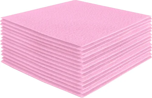 Miniatura 249 de FabricLA Hojas de fieltro acrílico para manualidades, cuadrados de fieltro precortados suaves de 4 x 4 pulgadas (3.9 in x 3.9 in), utiliza hojas