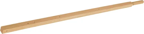 Truper Mango de madera de repuesto de 1-1/2 pulgadas para carretillas de 4 y 5 pies cúbicos, madera dura norteamericana, preperforada para una fácil