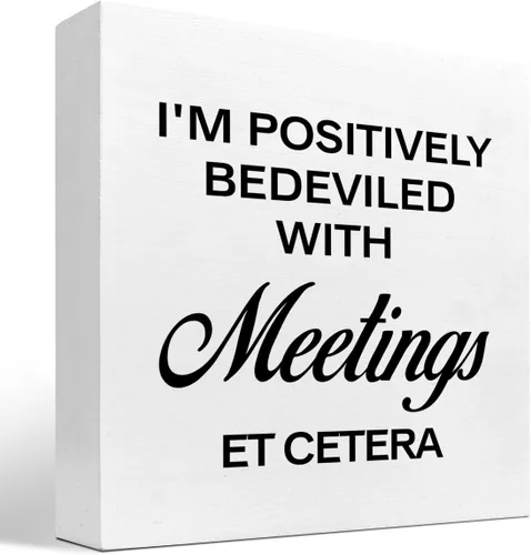 Miniatura 10 de Cartel con texto en inglés «A Day Without Spreadsheet is Like », divertido letrero de madera para oficina, caja de madera para decoración de estante