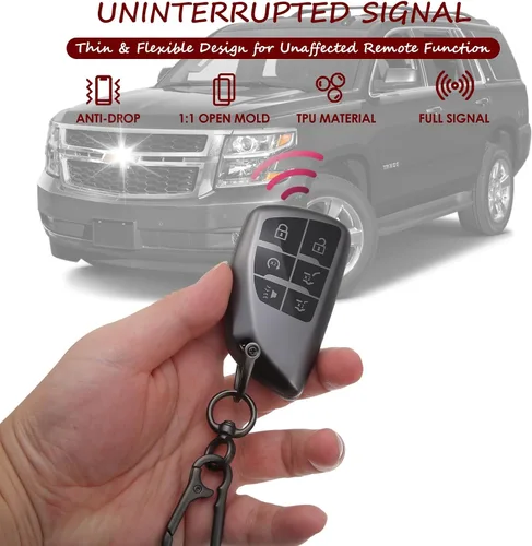 Miniatura 7 de 2 fundas compatibles con llavero Chevy para Chevy 2021 2022 2023 2024 2025 GMC Yukon XL Denali Chevy Suburban Tahoe accesorios de funda protectora