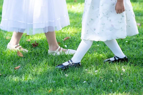 Miniatura 5 de Otter MOMO Zapatos planos de bailarina para niña, con lazo decorativo, ideales para llevar con vestido y combinan bien con flores, para escuela