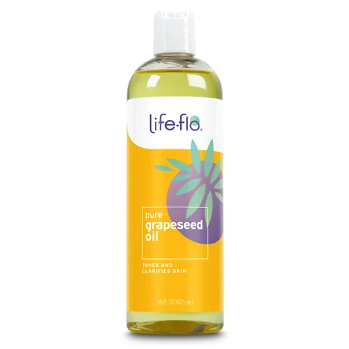 LIFE-FLO Aceite portador | 16oz (aceite de semilla de uva puro)
