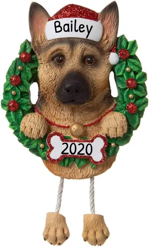Miniatura 10 de Adornos de Navidad personalizados para perros de Elfos 2024 – Corona Shih Tzu para la primera Navidad de los amantes de los perros
