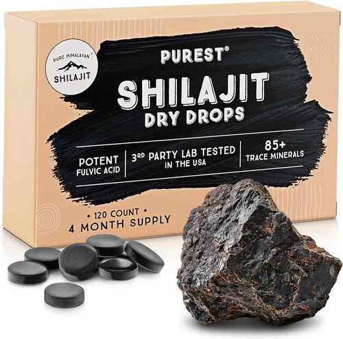 Miniatura 10 de Pure Himalayan Shilajit 100% puro Shilajit natural grado A potencia máxima 85+ oligominerales y ácido fúlvico Probado en laboratorio Gotas