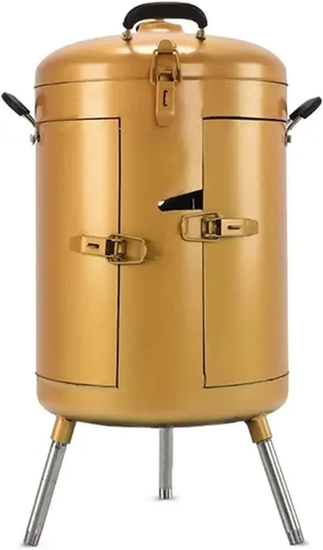 Parrilla de carbón portátil para barbacoa al aire libre, parrilla de barbacoa vertical de acero inoxidable para camping, picnic, parrilla de carbón