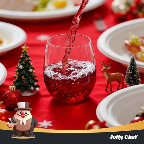 Miniatura 9 de JOLLY CHEF Paquete de 24 copas de vino de plástico desechables de 12 onzas, inastillables, irrompibles, sin tallo, para fiestas, Halloween, Acción