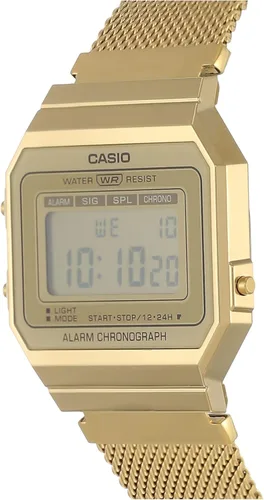 Miniatura 2 de A700WMG-9A Casio - Casio - Casio de cuarzo digital dorado a la moda Azul Patchwork talla 36 Digital