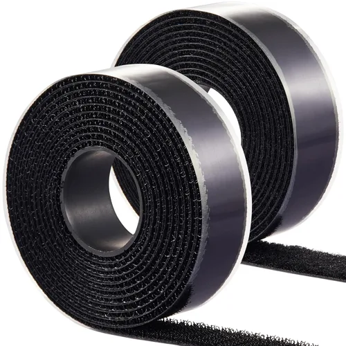Tiras adhesivas para tela (6 pies x 3/4 pulgadas), se pegan sin coser ni planchar, para ropa y cortinas, cinta de dobladillo de doble cara con