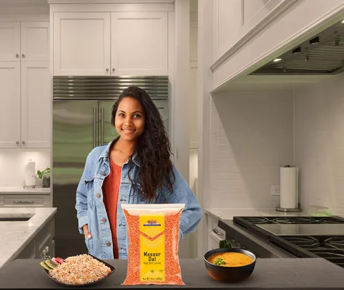 Miniatura 3 de Rani Masoor Dal (Lentejas rojas indias) Legumbres partidas 14 oz (400 g) ~ Completamente natural Sin gluten Sin OMG Kosher Vegano Origen
