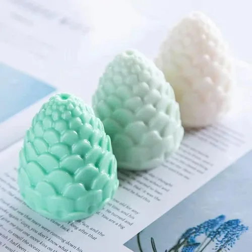 El molde de artesanía de vela de cono de pino de Navidad se utiliza para moldes de jabón hecho a mano, molde de pastel de mousse, molde de silicona